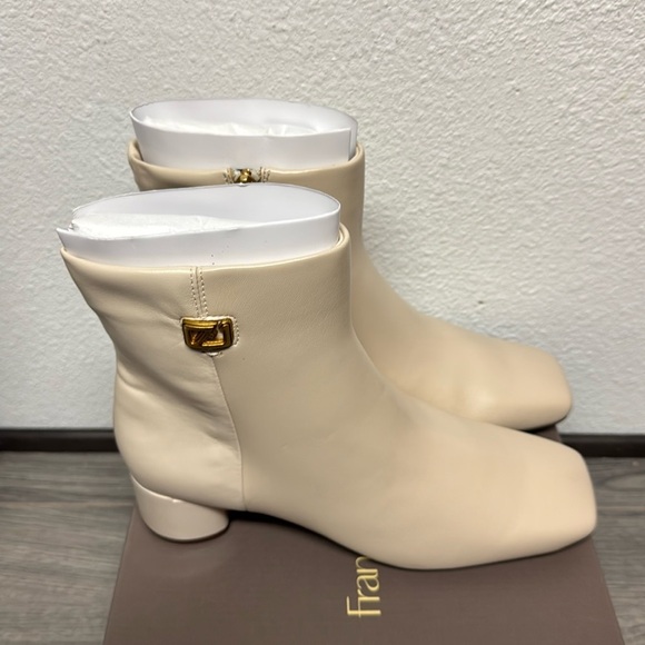 Franco Sarto Noah Bootie In White Leather - Picture 5 of 8